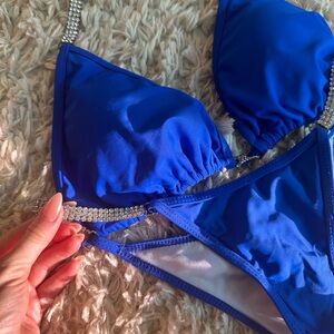 Royal Blue Posing Suit / Bikini / Exotic Dancer Outfit